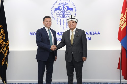 Бүгд Найрамдах Киргиз улсын Элчин сайдыг хүлээн авч уулзлаа